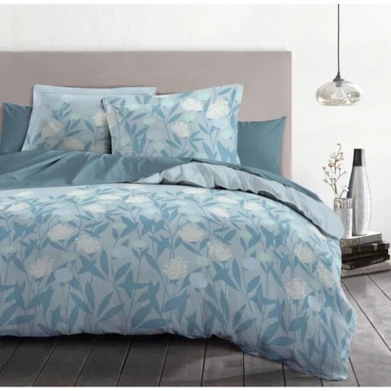 Комплект постельного белья HOME LINGE PASSION Floral Storm с цветочным узором, 3-х частный, 220 x 240 см, 100 % хлопок, плотность 57, синий