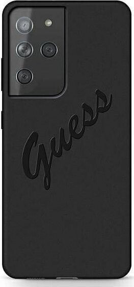 Guess Guess GUHCS21LLSVSBK S21 Ultra G998 czarny/black hardcase Script Vintage