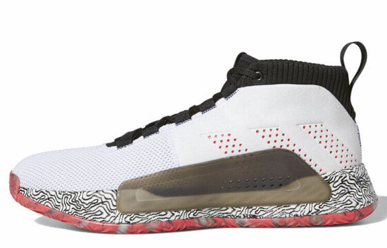 adidas D lillard 5 利拉德5 中帮 篮球鞋 男款 白红 国外版 / Баскетбольные кроссовки Adidas D lillard 5 5 F36561