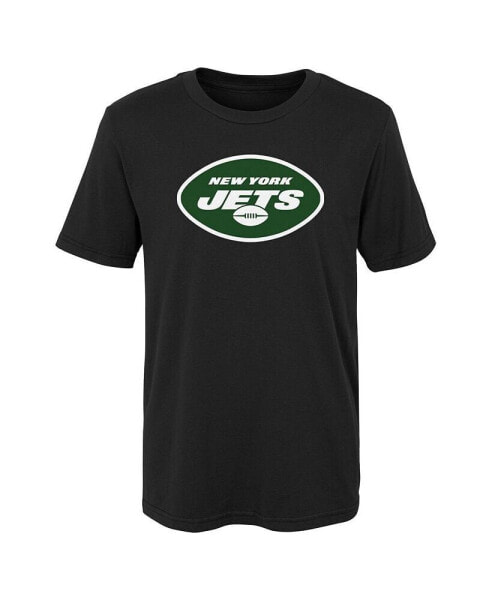 Футболка для малышей OuterStuff Черная с логотипом New York Jets