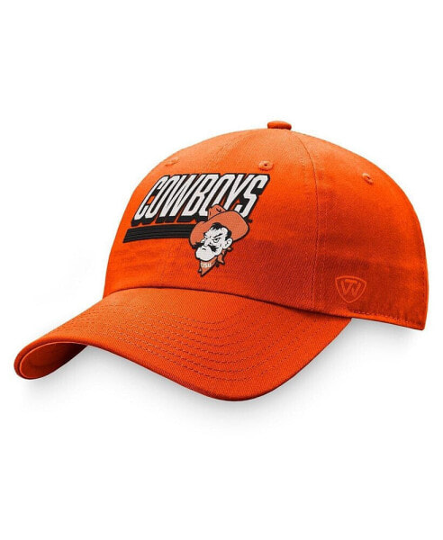 Men's Orange Oklahoma State Cowboys Slice Adjustable Hat