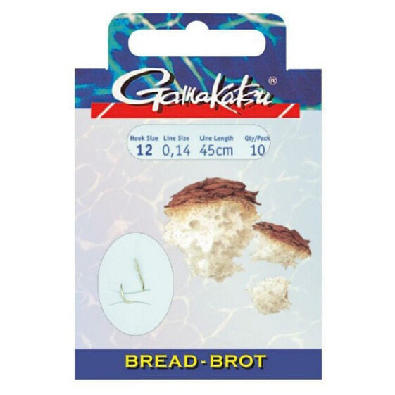 GAMAKATSU Booklet Bread 2210G Tied Hook 0.140 mm 75 cm