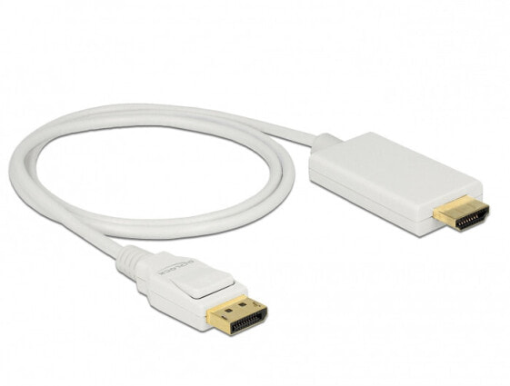 DeLOCK 83817 видео кабель адаптер 1 m DisplayPort HDMI Белый