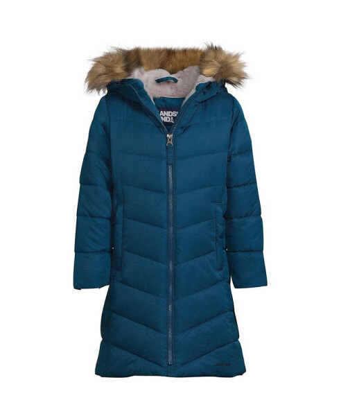 Куртка для малышей Lands' End Детская зимняя куртка с термопухом и мехом