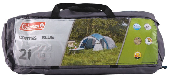 Coleman Cortes 2 Personen Tunnel Zelt grau / blau