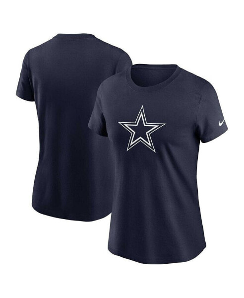 Women's Navy Dallas Cowboys Primary Logo T-Shirt