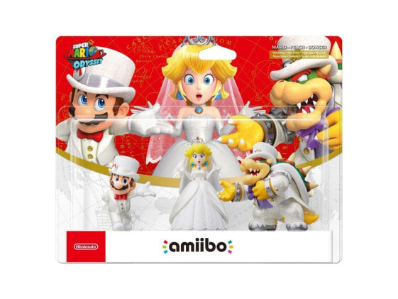 amiibo mario/peach/bowser wedding 3pack super mario odyssey