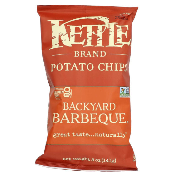 Kettle Foods, картофельные чипсы, барбекю на свежем воздухе, 141 г (5 унций)