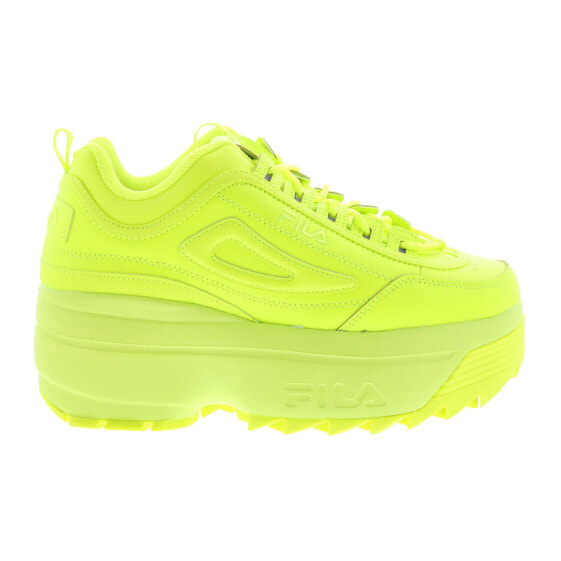 Fila Disruptor II Wedge 5FM00704-700 Womens Yellow Lifestyle Sneakers Shoes 5.5