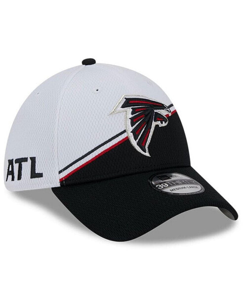 Men's White, Black Atlanta Falcons 2023 Sideline 39THIRTY Flex Hat