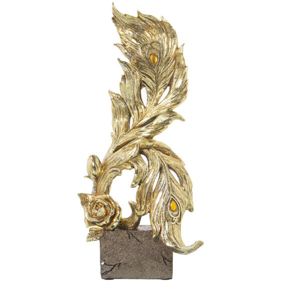 Decorative Figure Alexandra House Living Golden Plastic Sheets 15 x 18 x 42 cm