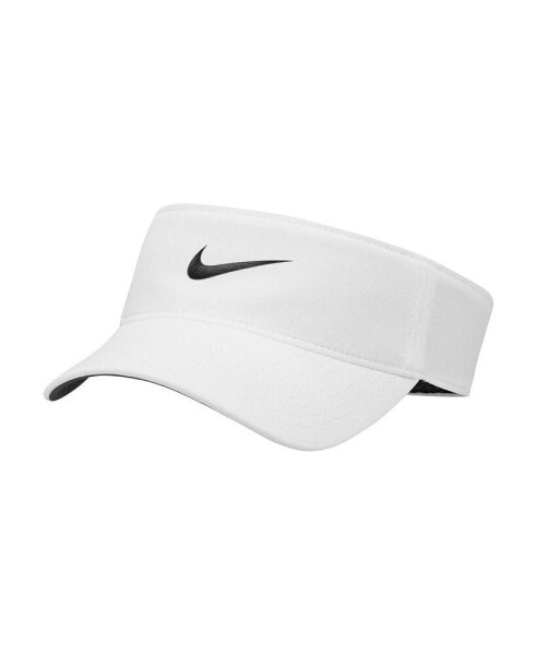 Men's and Women's White Ace Performance Adjustable Visor