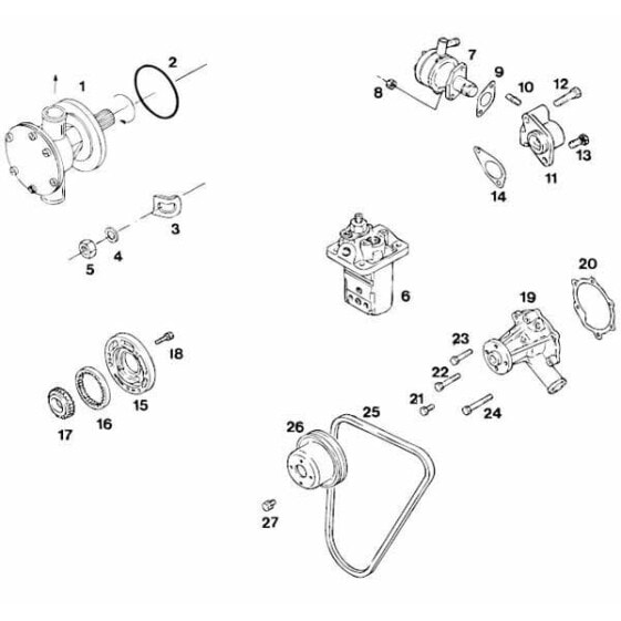 VETUS Coolant Water Pump