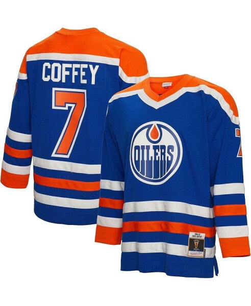 Men's Paul Coffey Royal Edmonton Oilers 1986 Blue Line Player Jersey