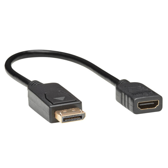 Tripp P136-001 DisplayPort to HDMI Video Adapter Video Converter (M/F) - HDCP - Black - 1 ft. - 0.3 m - DisplayPort - HDMI - Male - Male - Straight