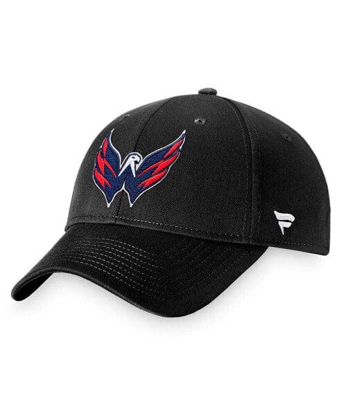 Men's Black Washington Capitals Core Adjustable Hat