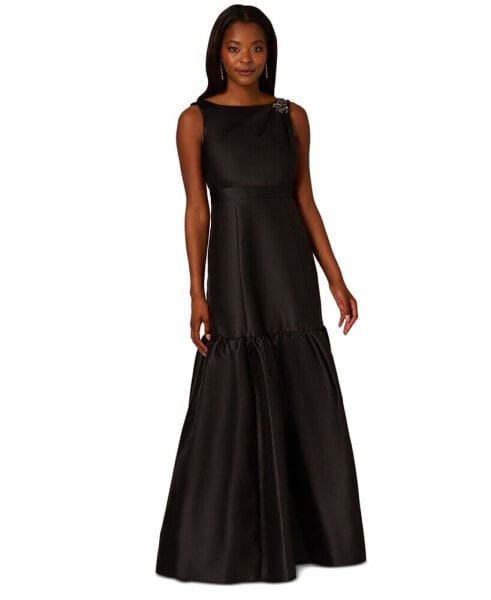 Women's Mikado Flounce Gown