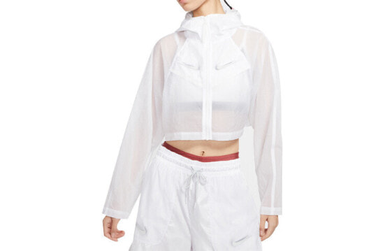Nike Sportswear 梭织夹克外套 女款 白色 / Куртка Nike Sportswear CT0765-100
