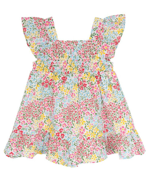 Baby Girl Floral Eyelet Dress