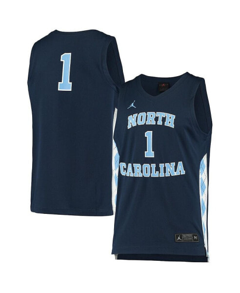 Men's and Women's #1 Navy North Carolina Tar Heels Replica Basketball Jersey