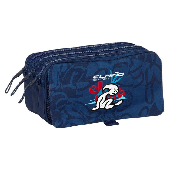 SAFTA Large Triple El Niño Paradise Pencil Case