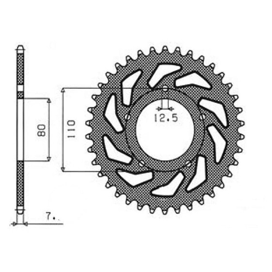 SUNSTAR Steel Honda/Triumph rear sprocket