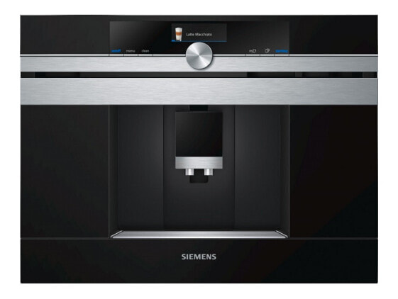 Siemens CT636LES6 - Espresso machine - 2.4 L - Ground coffee - 1600 W - Stainless steel