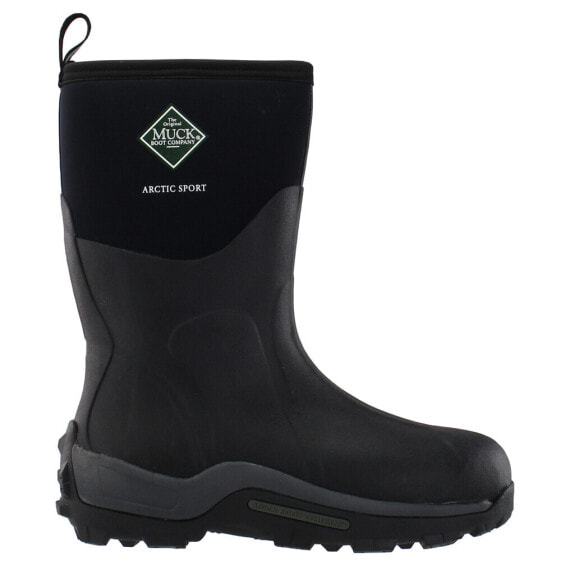 Muck Boot Arctic Sport Mid Pull On Mens Black Casual Boots ASM-000A