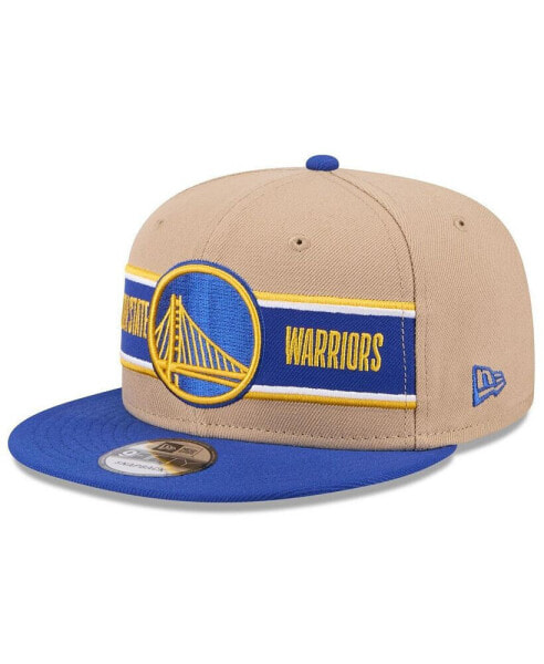 Men's Tan/Royal Golden State Warriors 2024 NBA Draft 9FIFTY Snapback Hat