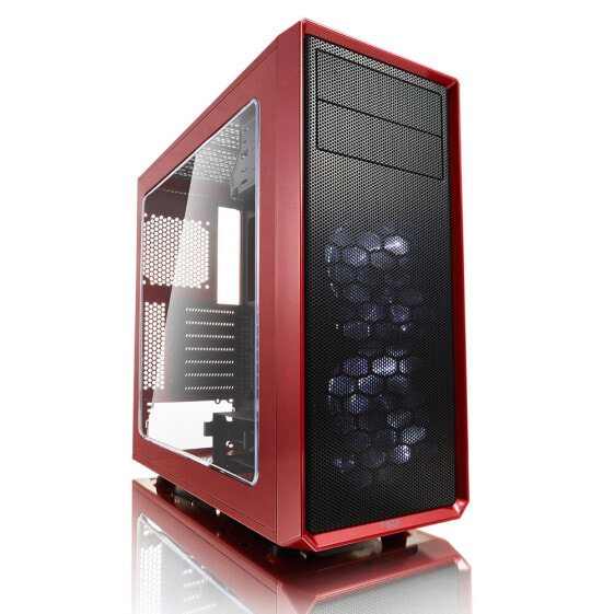 Fractal Design Focus G - Midi Tower - PC - Black - Red - ATX - ITX - micro ATX - White - Case fans - Front