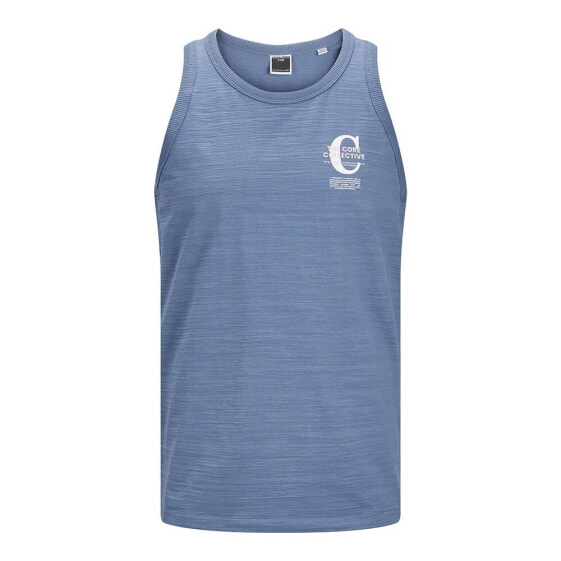 JACK & JONES Slub Print sleeveless T-shirt