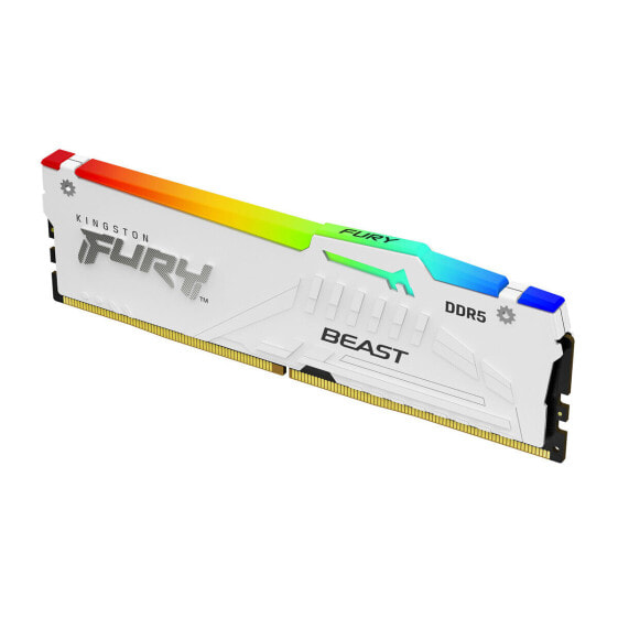 Память RAM Kingston FURY Beast White RGB 16 Гб DDR5 cl34
