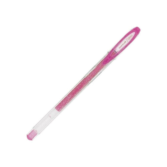 Ручка шариковая на жидкой черниле Uni-Ball Sparkling UM-120SP Розовая 0,5 мм (12 штук)