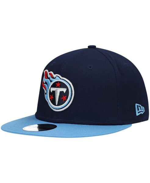 Men's Navy, Light Blue Tennessee Titans Basic 9FIFTY Adjustable Snapback Hat