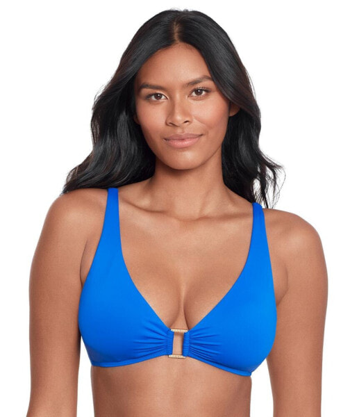 Women's Ring-Trim Bikini Top