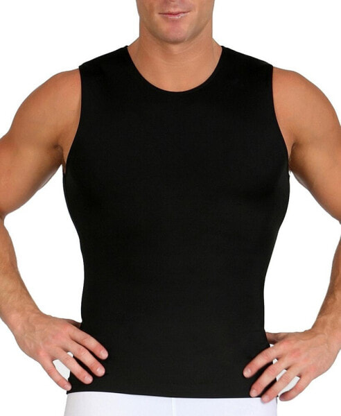 Men's Power Mesh Compression Sleeveless Crewneck Shirt