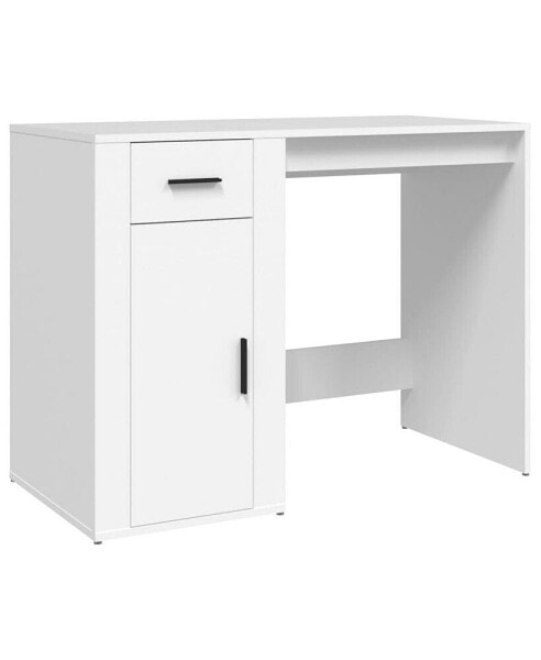 Desk White 39.4"x19.3"x29.5" Engineered Wood