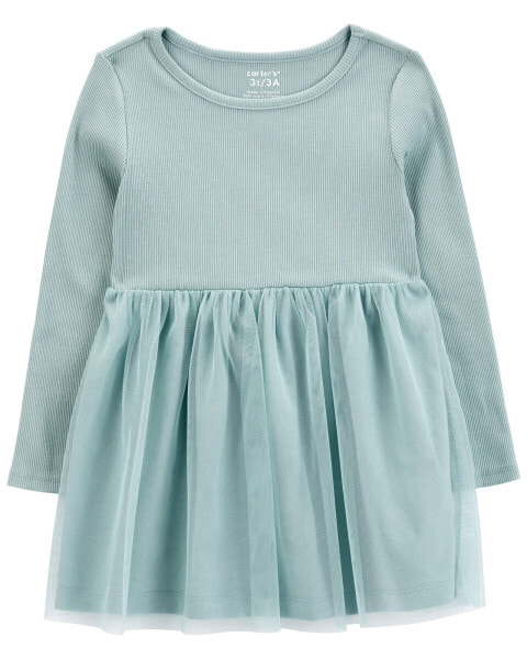 Baby Tutu Long-Sleeve Jersey Dress 9M