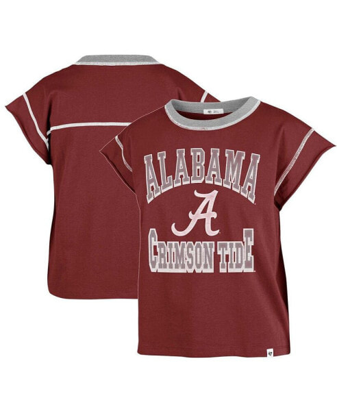 Футболка женская '47 Brand Alabama Crimson Tide Sound Up Maya Cutoff