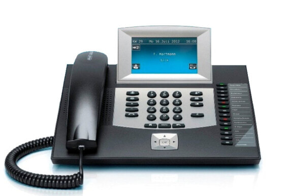 Auerswald COMfortel 2600 IP - IP Phone - Black - Wired handset - Plastic - SD - SDHC - 100 Mbit/s