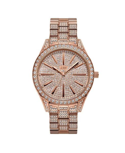 Women's Cristal Diamond (1/8 ct.t.w.) 18k rose Gold Plated Stainless Steel Watch