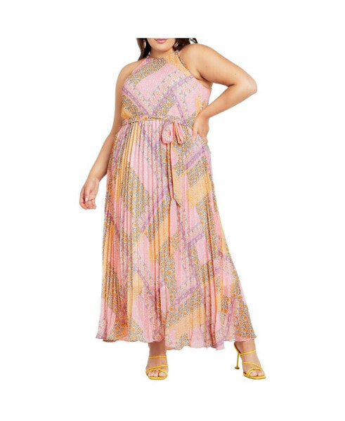 Plus Size Regina Print Maxi Dress
