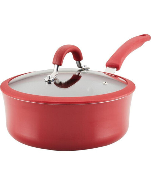 Cook + Create Aluminum Nonstick Saute Pan with Lid, 3 Quart