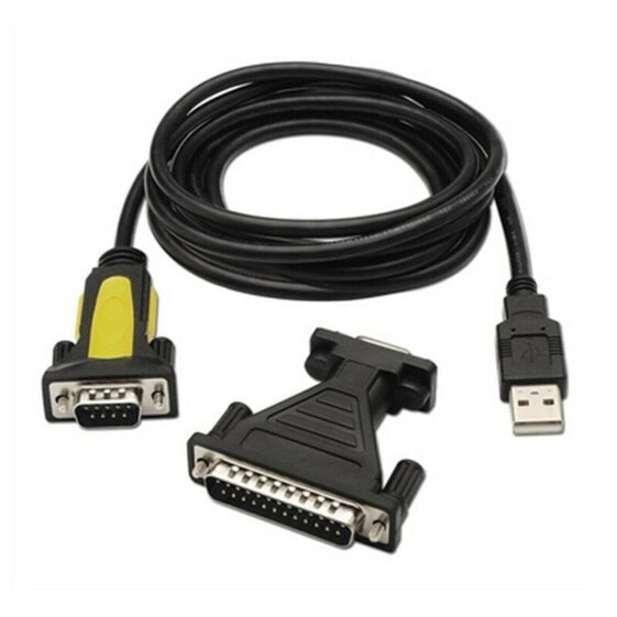 USB to RS232 Adapter NANOCABLE 10.03.0002 1,8 m Black 1,8 m