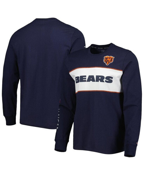 Men's Navy Chicago Bears Peter Team Long Sleeve T-shirt