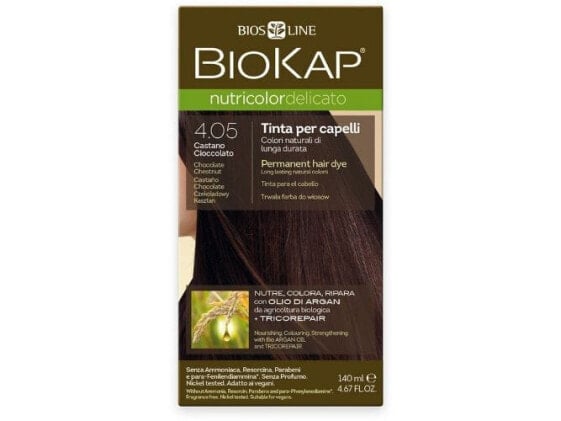 Краска для волос BioKap NUTRICOLOR DELICATO - 4.05 Каштановый шоколад 140 мл