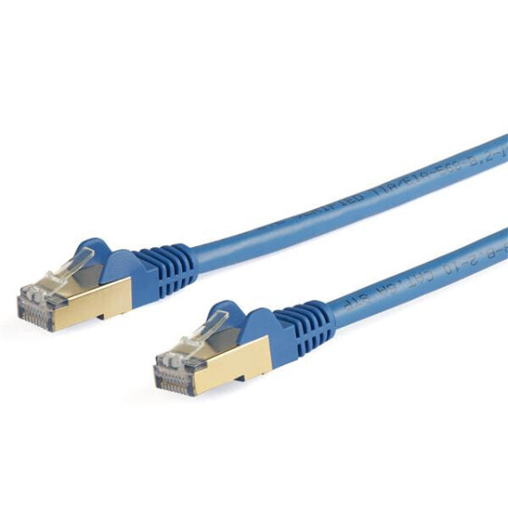 StarTech.com 7m CAT6a Ethernet Cable - 10 Gigabit Shielded Snagless RJ45 100W PoE Patch Cord - 10GbE STP Network Cable w/Strain Relief - Blue Fluke Tested/Wiring is UL Certified/TIA - 7 m - Cat6a - S/UTP (STP) - RJ-45 - RJ-45