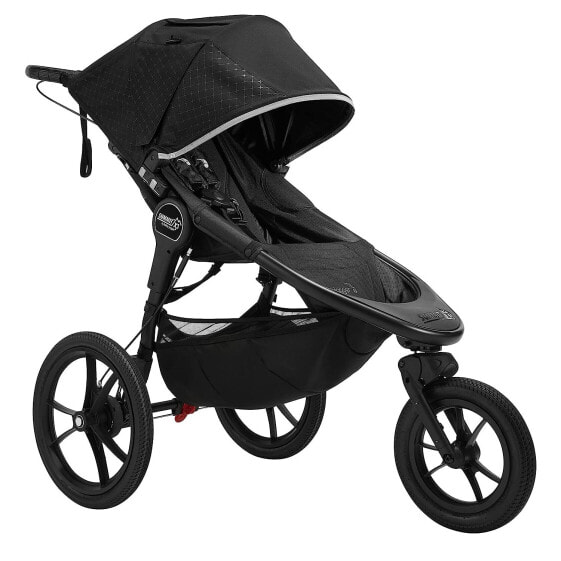 Baby Jogger Summit x Robin Arzón Pushchair for Jogging, Foldable 3-Wheel Sports Pram with Handbrake, City Royalty (Black & Gold)