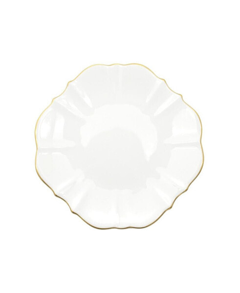 Amelie Brushed Gold Rim 8.5" Salad Plate