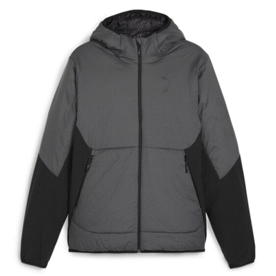 Куртка сезонная Puma Seasons Hybrid Full Zip Jacket черный, серый Casual Athletic Outerwear 5